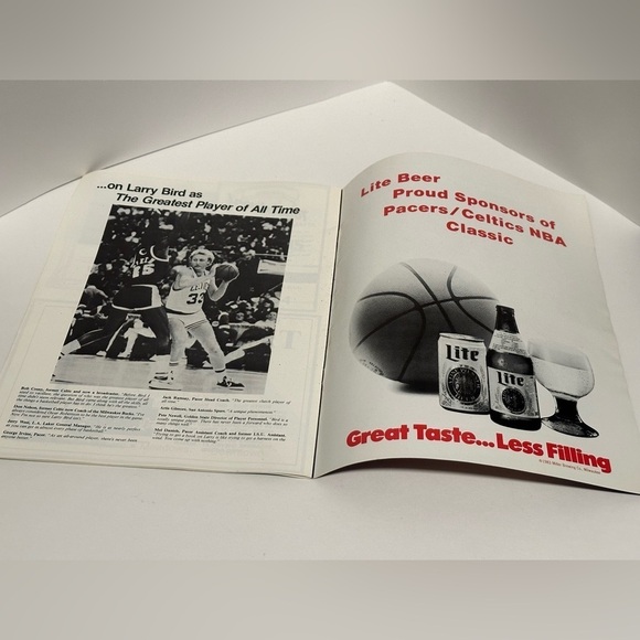 Vintage Pacers Vs Celtics Larry Bird Magazine - Picture 6 of 6